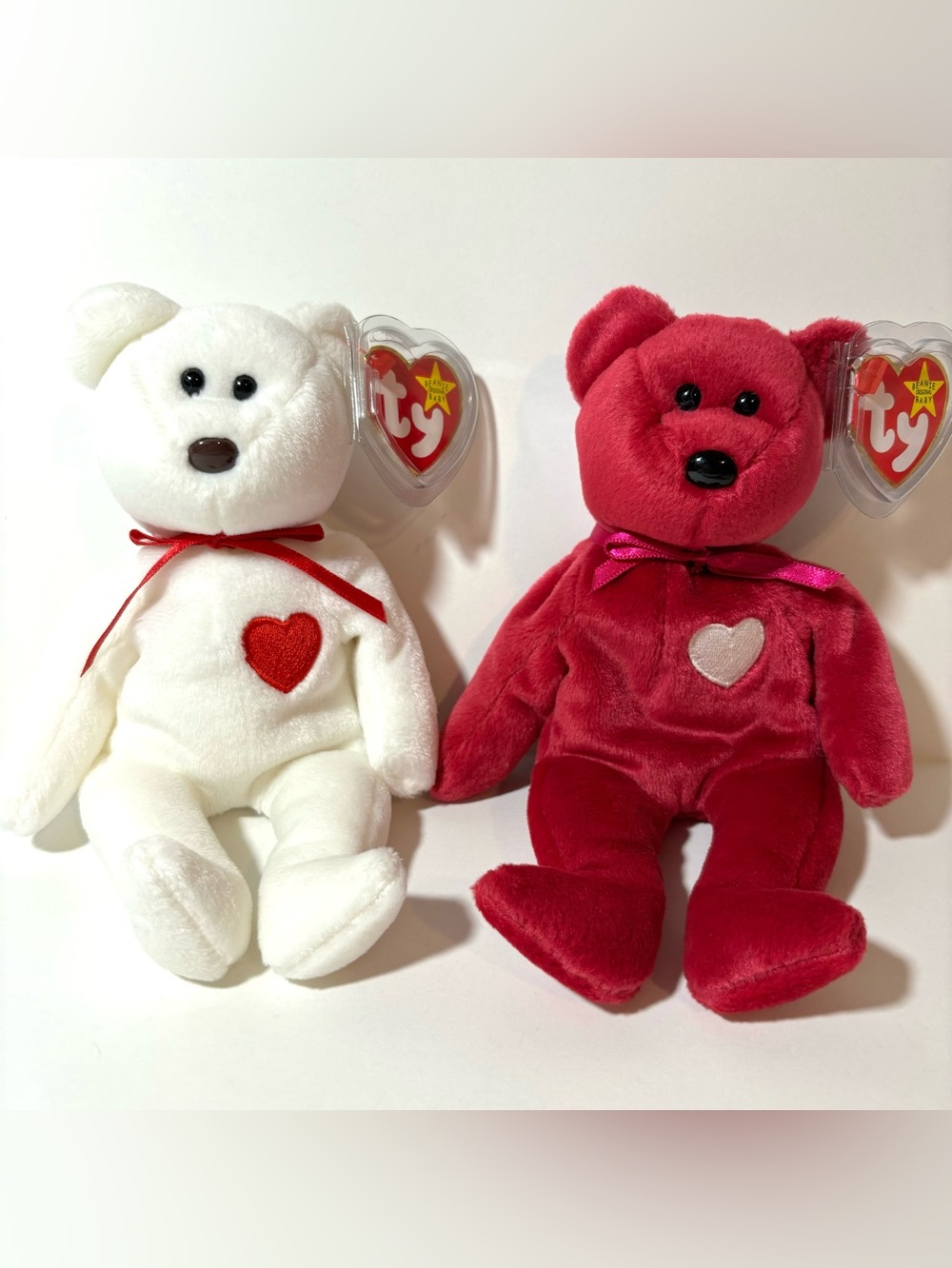 Vintage Ty Beanie Babies Valentino & Valentina